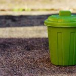 chien qui vide les poubelles
