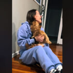 vidéo d'un chien heureux de revoir sa maitresse après 3 semaines d'absence