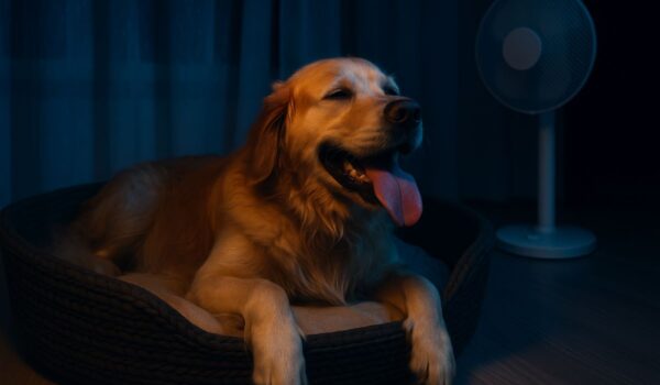 chien qui a trop chaud la nuit