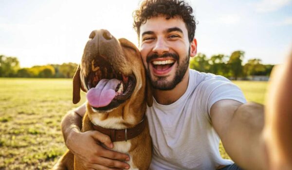 chien qui rend heureux son maitre