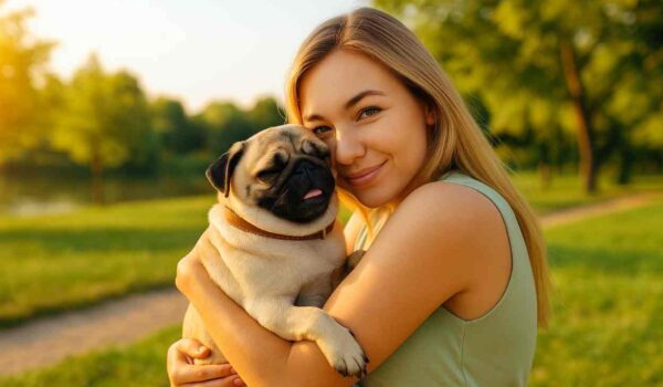 maitre qui aime son chien comme son enfant