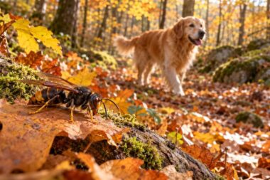 danger pour le chien piqure de frelons asitatiques