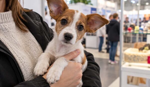 chien abandonné suite à salon du chiot