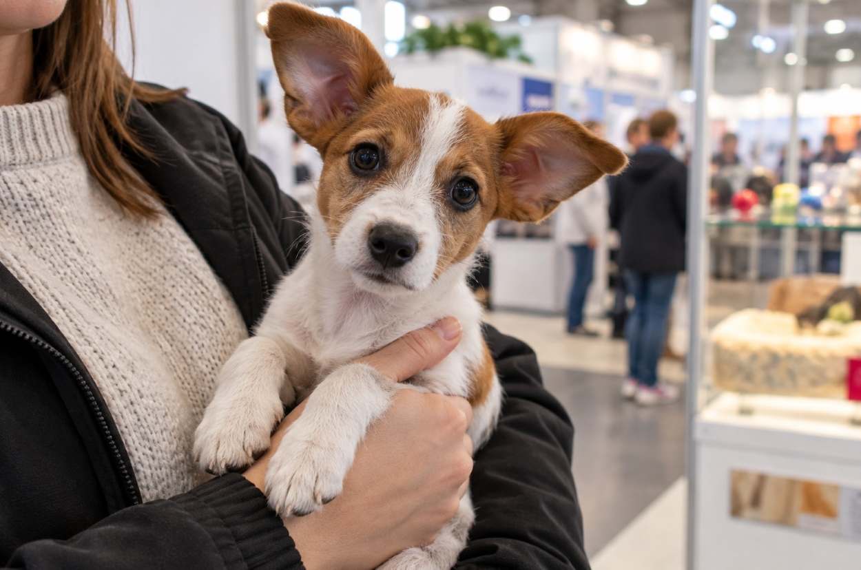 chien abandonné suite à salon du chiot