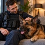 les chiens aident les policiers à se concentrer