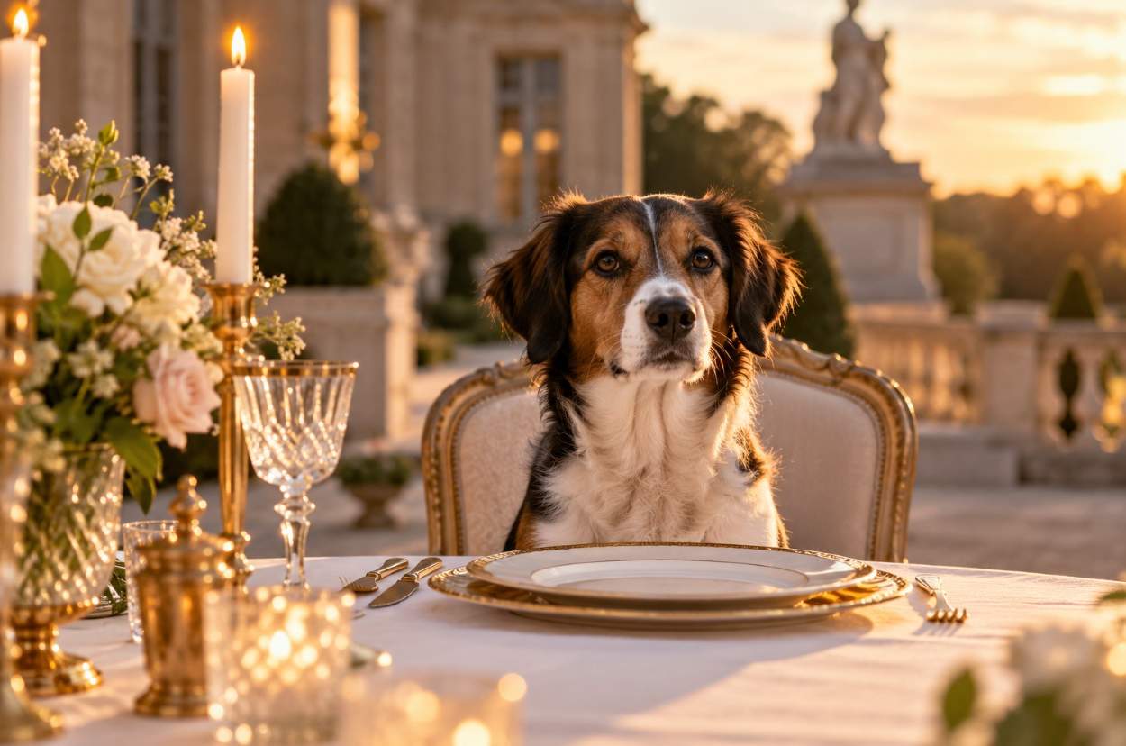 diner gastronomique chien