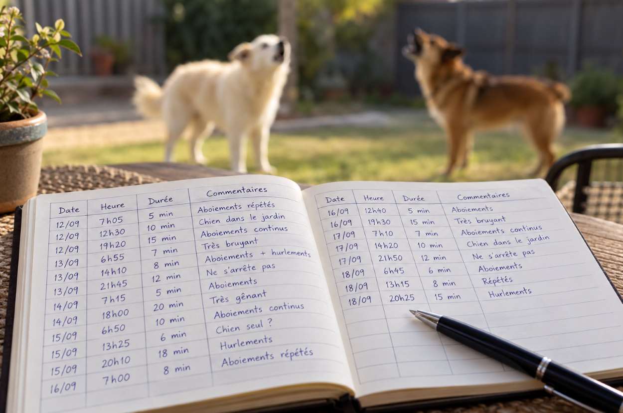 journal aboiements chien