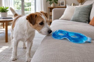 masque anti migraine danger chien