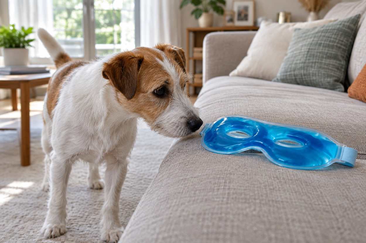 masque anti migraine danger chien